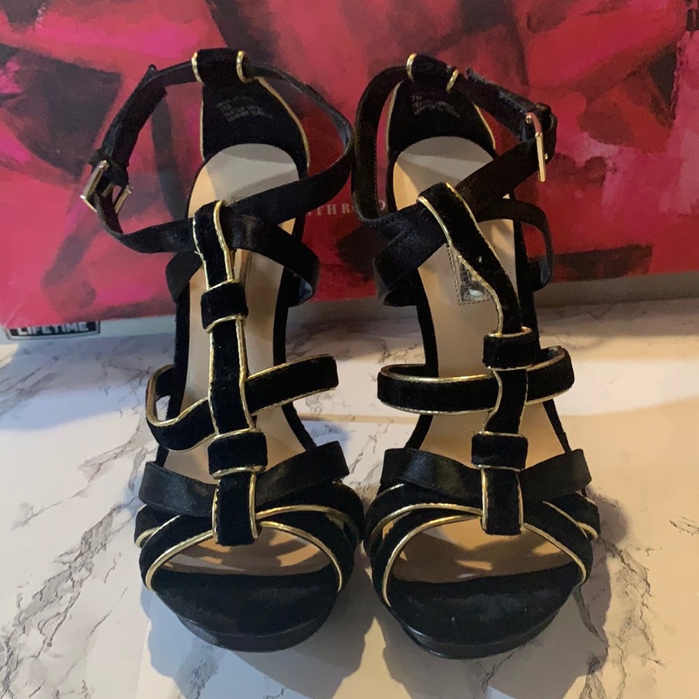 H by Halston high heel strappy sandals